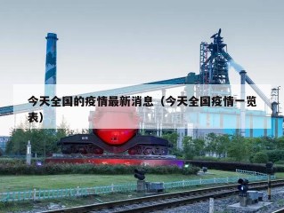 今天全国的疫情最新消息（今天全国疫情一览表）